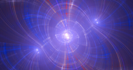 Obraz premium Fractal spiral. Abstract fractal patterns and shapes. Dynamic flowing natural forms.