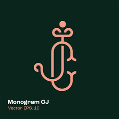 Monogram Logo CJ