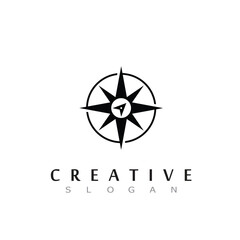 Creative Compass Concept Logo Design Template