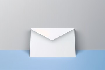 white paper envelope isolated
