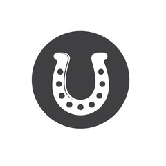 horse shoe icon vector element design template