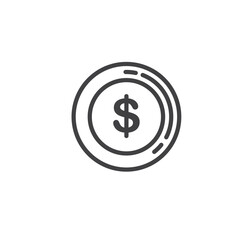 money coin icon vector element design template