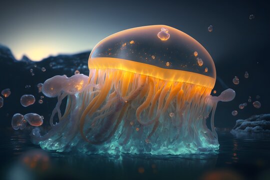 jellyfish created using AI Generative Technology