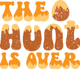 happy easter Groovy svg design, easter bunny Quotes design