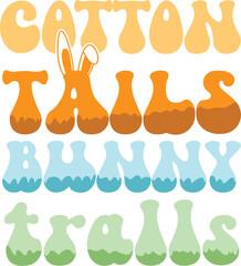 happy easter Groovy svg design, easter bunny Quotes design