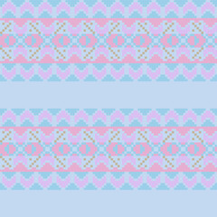 Christmas Floral Fair Isle Seamless Pattern Design