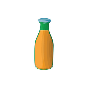 bottle glass juice vector art
