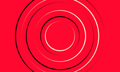 abstract background red circles. Template design for social media, banner, card