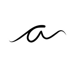 Alphabe unique with hand drawn