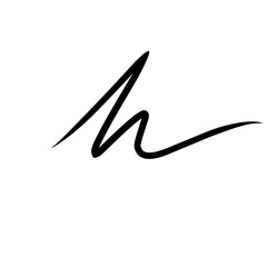 Alphabe unique with hand drawn