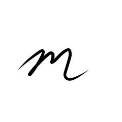 Alphabe unique with hand drawn