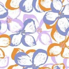Abstract Floral Seamless Pattern Design