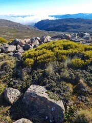 Ben Lomond mountain national park in Tasmania on the sunny day