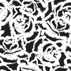 Abstract Rose Floral Seamless Pattern Design