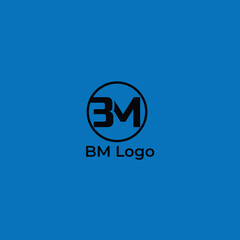 B M Corporate Business Logo Design