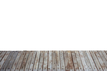 Wood isolated on white background.