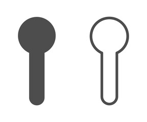 Keyhole icons isolated on white background