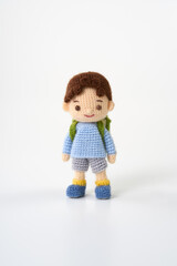 あみぐるみ人形　小学校入学式イメージ