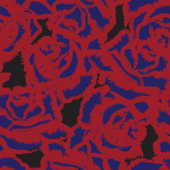 Abstract Rose Floral Seamless Pattern Design