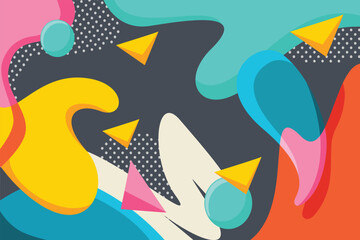 Modern contemporary art abstract design in vector