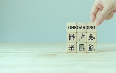 Onboarding new employee process concept. Ensuring that the new employees are able to hit the ground...