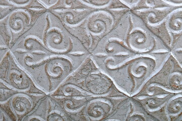Cream tiled ceramic pattern