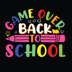 Back to a school t-shirt, Welcome back to school typography t-shirt, Kids t-shirt design 
for print, preschool, kindergarten, back to school vector, the first day