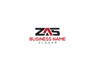 ZAS Logo Vector, Minimalist Za zas Letter Logo Design Vector Icon - 580231384