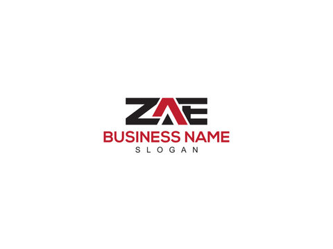 ZAE Logo Vector, Minimalist Za zae Letter Logo Design Vector Icon
