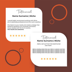 Customer feedback testimonial social media post web banner template. client testimonials social media post banner design template. Customer feedback review or testimonial social media post template