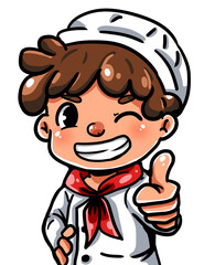 Chef boy cartoon charactor.