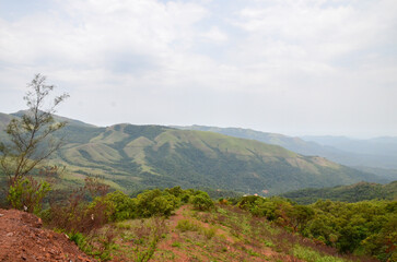 Mullayangiri range of mountains in Chikmagalur, India