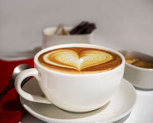 cup of coffee with chocolate