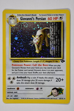 Pokemon Trading Card, Persian.