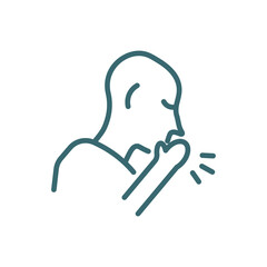 salah icon. Thin line salah icon from islamic and ramadan collection. Outline vector isolated on white background. Editable salahsymbol can be used web and mobile