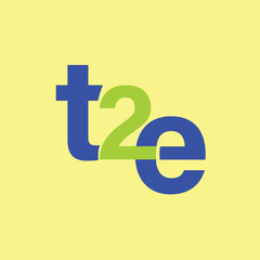 Obraz premium T 2 E Logo Design For Exclusive Sell