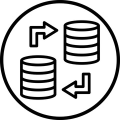 Vector Design Data Transfer Icon Style