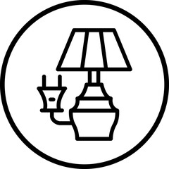 Vector Design Electric Lamp Icon Style