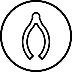 Vector Design Wishbone Icon Style
