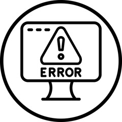 Vector Design Error Icon Style
