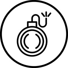 vector  bomb icon style