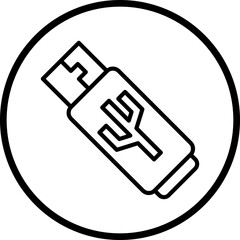 Vector Design Usb Drive Icon Style