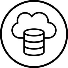 Vector Design Cloud Data Icon Style
