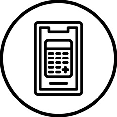 Vector Design Mobile Calculator Icon Style