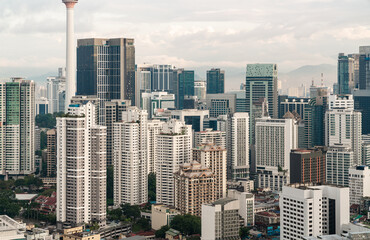 Skyscrapers in Kuala Lumpur downtown