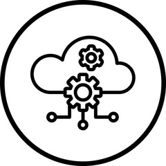 Obraz premium Vector Design Cloud Computing Icon Style