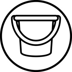 Vector Design Water Bucket Icon Style