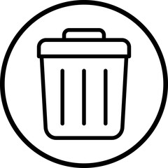 Vector Design Trash Bin Icon Style
