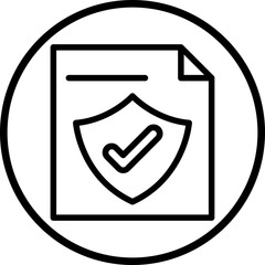 Vector Design File Protection Icon Style