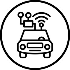 Vector Design Smart Car Icon Style